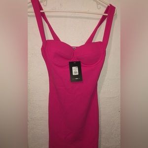 Fashion nova hot pink dress